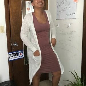 Cool Attitude Junior Long White Cardigan